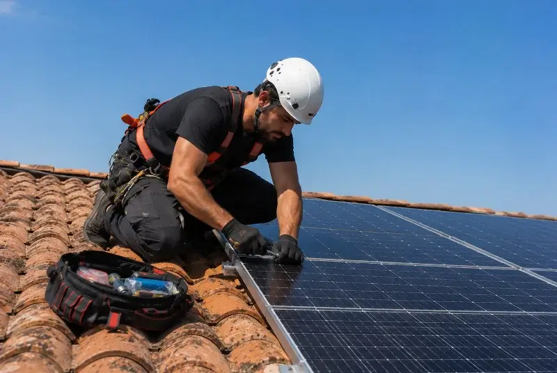 Maintenance et monitoring de panneaux solaires à Jaillans